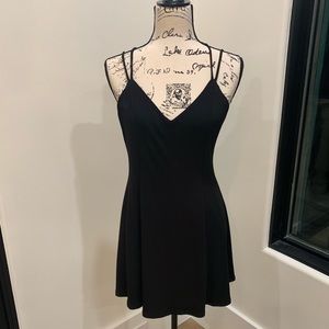 Black strapped dress!